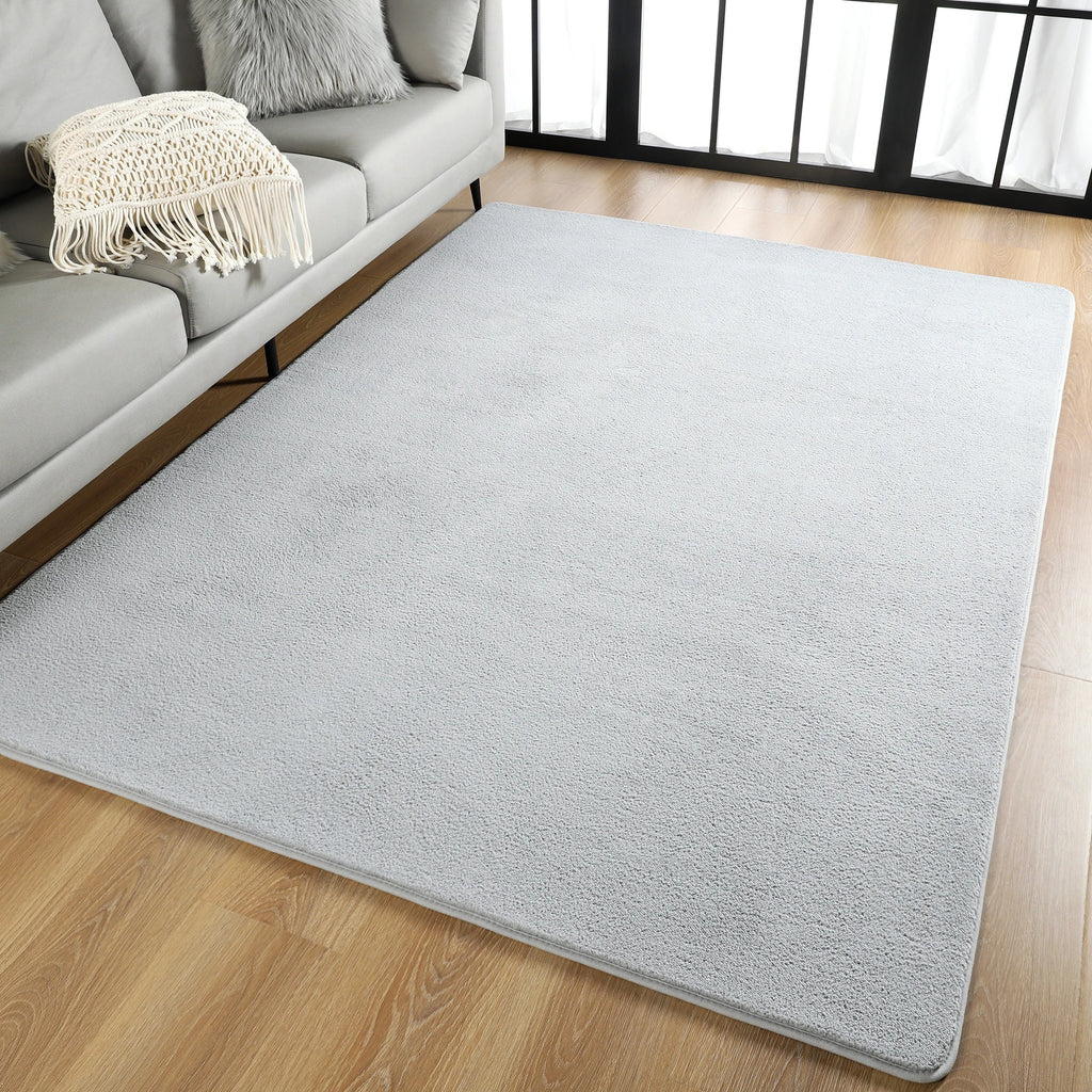 Black Rectangular Rug – Soft, Non-Slip & Comfortable