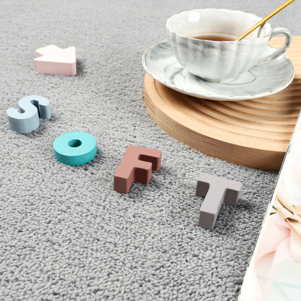 Black Rectangular Rug – Soft, Non-Slip & Comfortable