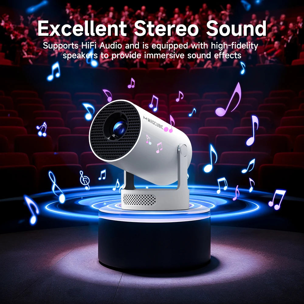Portable Home Cinema Projector – LED HD 720p with Built-in Speaker