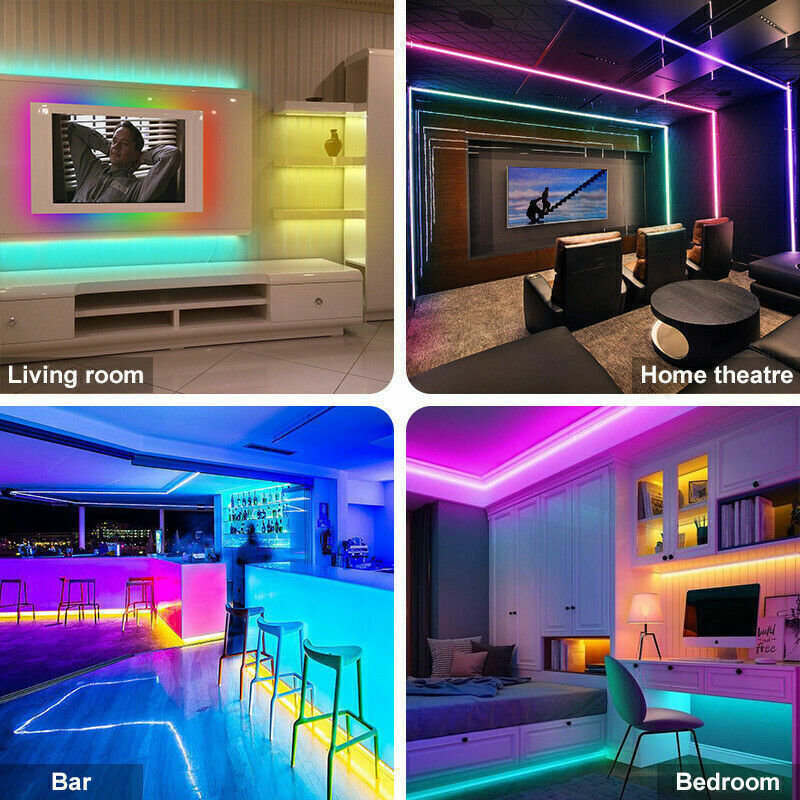 10-20m 5050 RGB LED Strip – Bluetooth, Smartphone Control & Music Sync